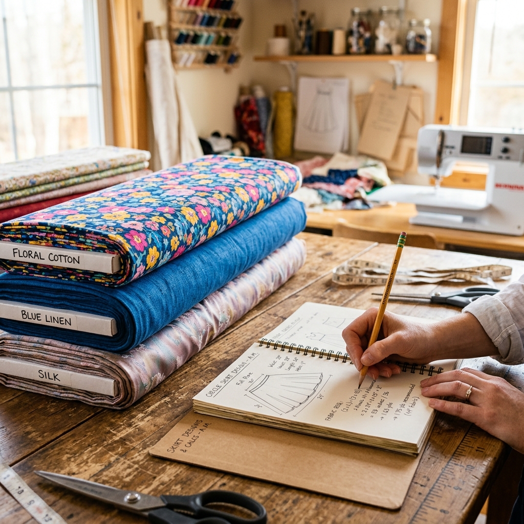 How Much Fabric is Needed for a Circle Skirt? The Definitive Guide